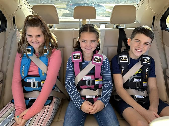 Large Pink, Lightweight, Portable Car Seat - Image 5