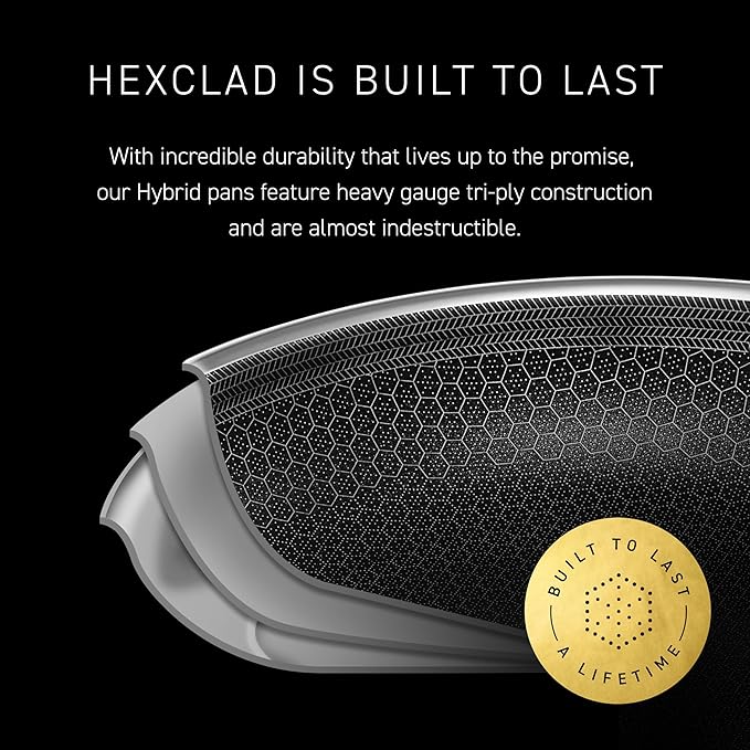 HexClad Hybrid Nonstick 8-Inch Frying Pan - Image 5