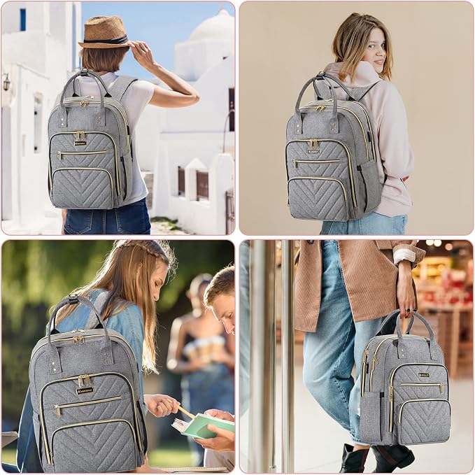 Laptop Backpack for Women Men, School Backpacks for Teens Girls Boys, 17.3 Inch - Image 7