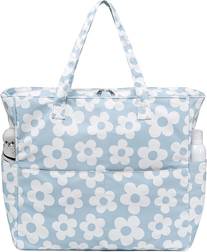 Beach Pool Bags Tote for Women Ladies Large Gym Tote Carry On Bag by BLUBOON