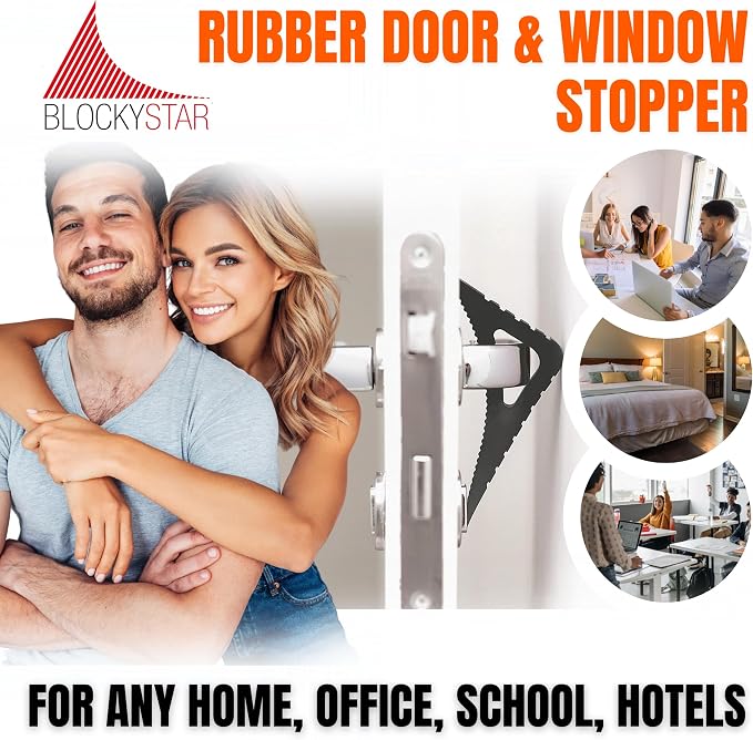 Door Stoppers & Window Stopper, Rubber Door Stop, Door Wedge Stopper - Image 5