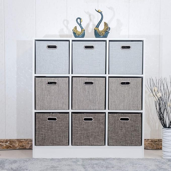 Posprica 3X Thicker Fabric Storage Cubes 13 inch Collapsible Storage Bins - Image 5