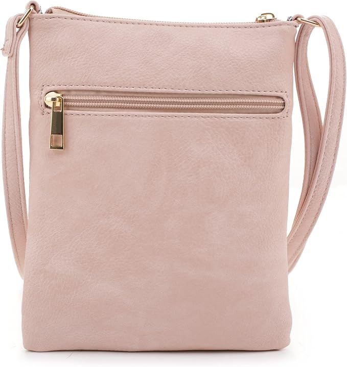 DELUXITY Crossbody Purse Bag Shoulder Bag Multi Pocket Zipper Purse | Mint - Image 2