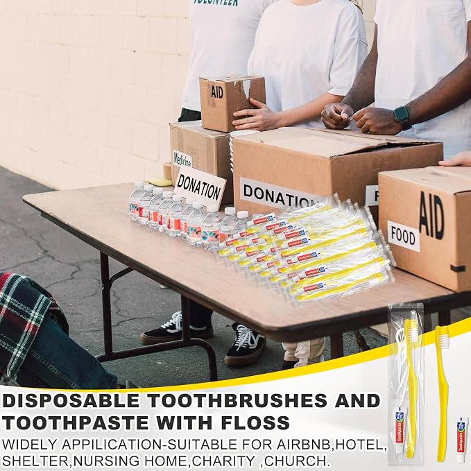 100pcs Disposable Toothbrushes - Image 3