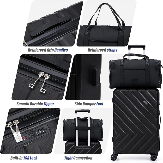 Luggage Sets 5 Piece, Suitcases - Image 3