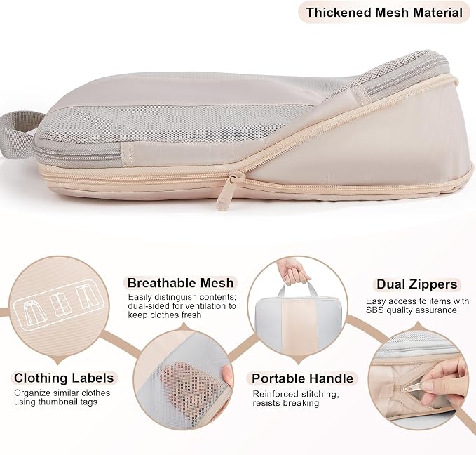 6 Set Compression Packing Cubes - Image 5