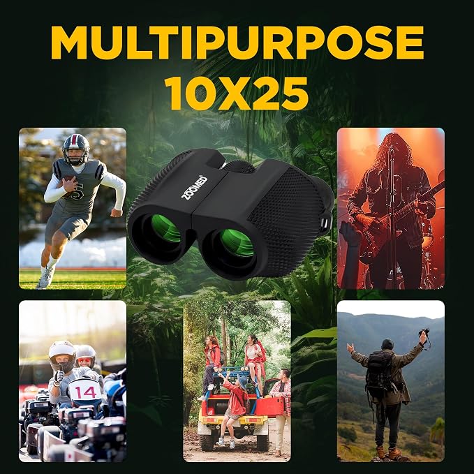 Compact Binoculars for Bird Watching 10x25, Binoculars for Kids and Adults - Image 4