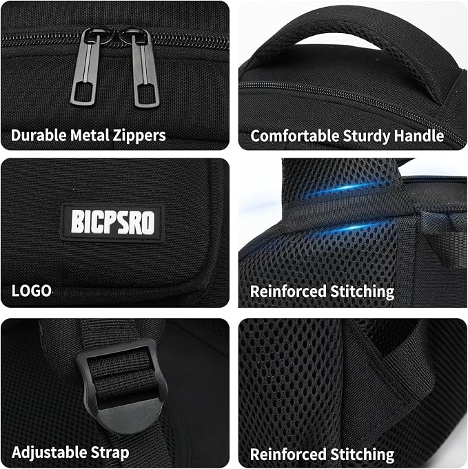 Black Backpack for Men Women, 15.6 inch Laptop Backpack for School, School - Image 3