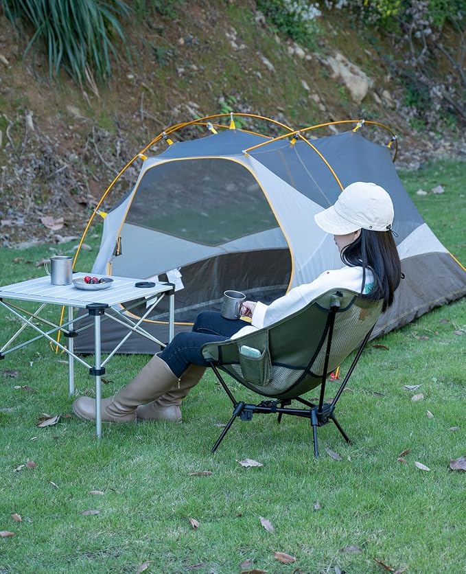 iClimb Ultralight Compact Camping Folding Beach Chair - Image 8