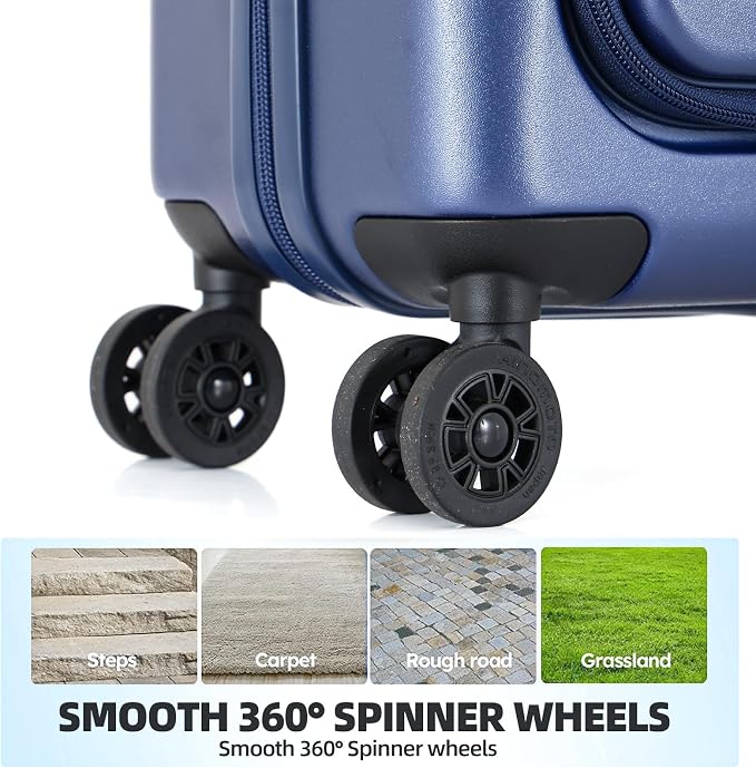 Carry On Luggage, 20Inch & 29 Inch Top Opening Airline Approved ABS+PC Hard - Image 6