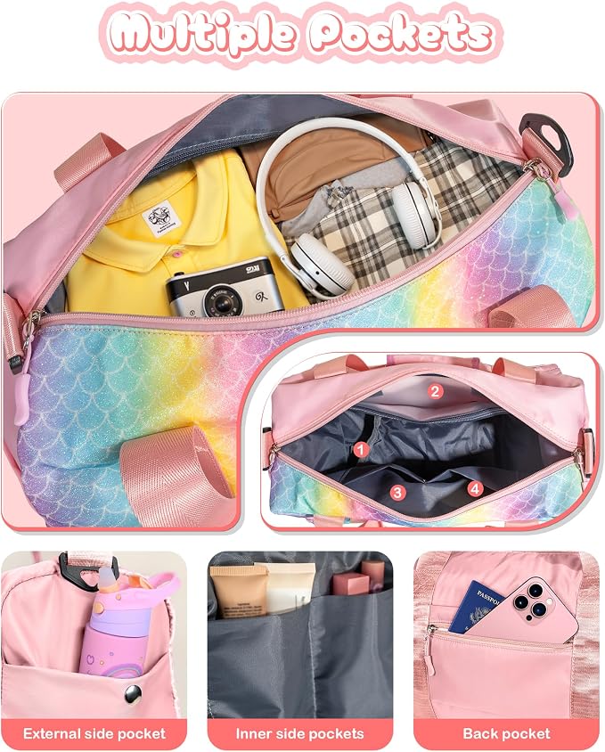 6 7 8 9 10 Year Old Girls Birthday Gift-Girl Gym Bag - Image 5