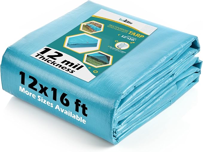 Tarps Heavy Duty Waterproof 12x16-12 mil Thick Camping Tent - Image 4
