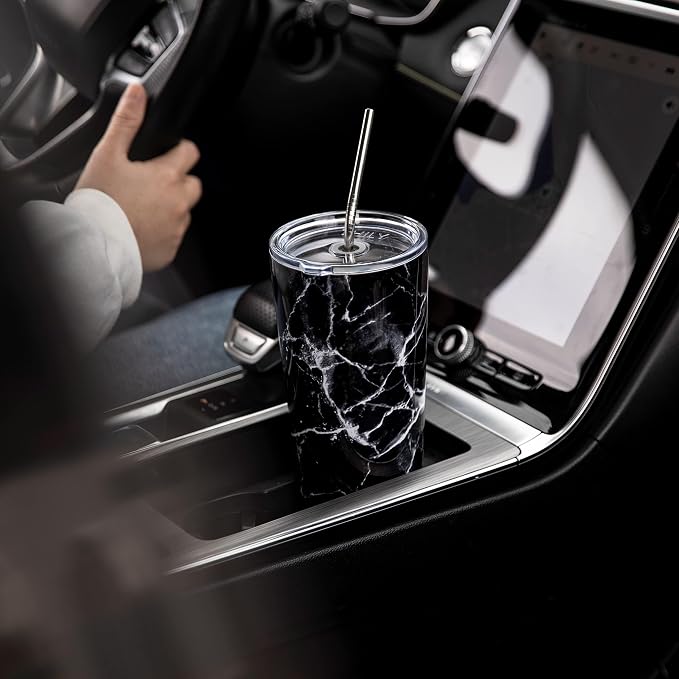 THILY Stainless Steel Vacuum Insulated Tumbler Travel Mug 26 oz Coffee Cup - Image 6