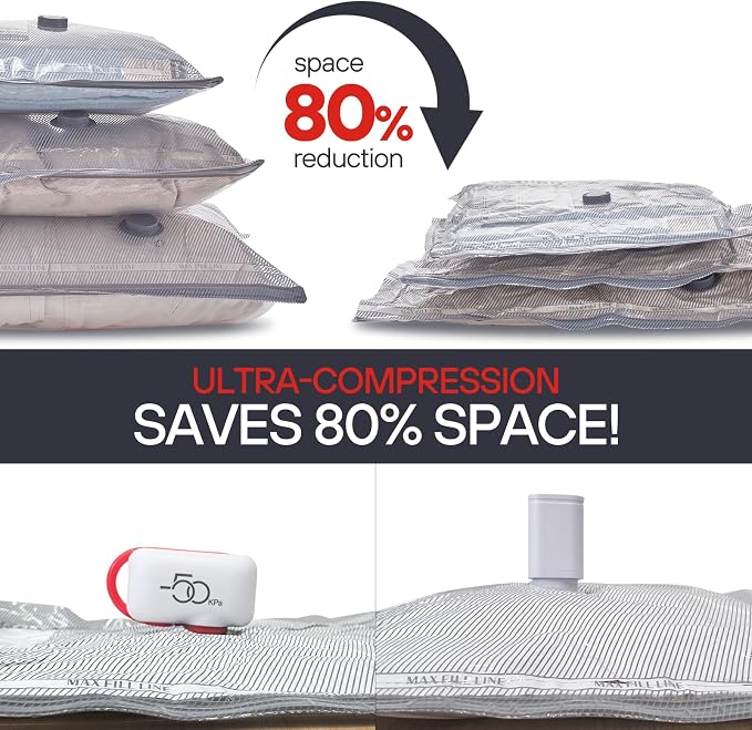 VMstr 15 Pack Travel Vacuum Storage Bags - Image 3