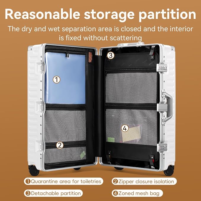 ROAMING Zipperless Luggage 22 Inch - Image 9