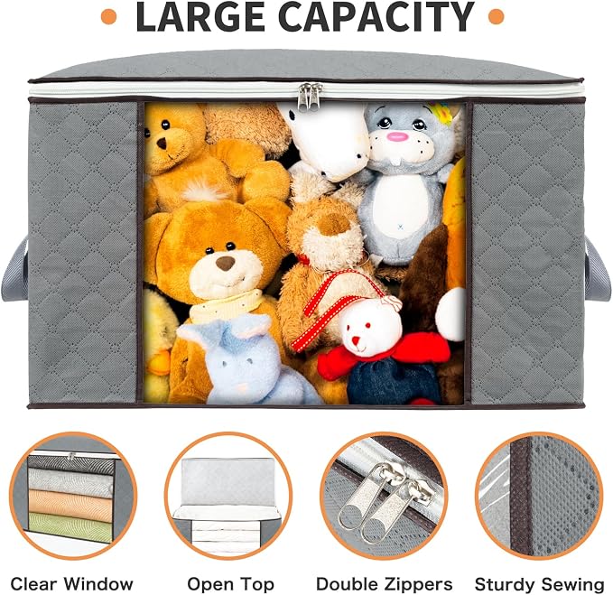combocube 6 Pack Closet Organizers and Storage Containers, Clothes Storage Bins - Image 3
