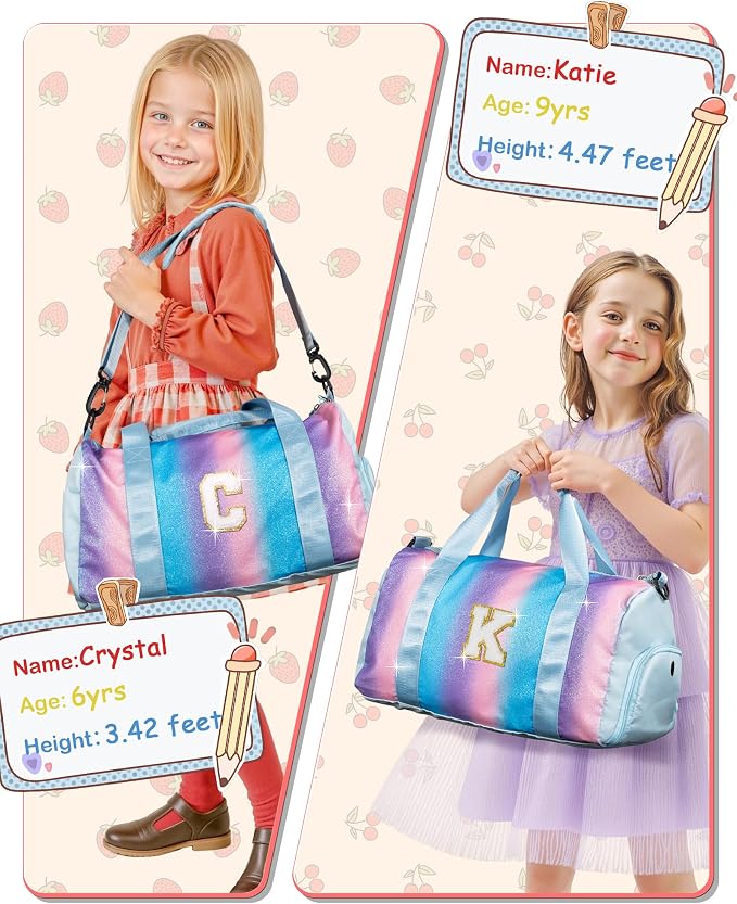 Gifts for 4 5 6 7 8 9 10 Year Old Girls-Girl Gym Bag - Image 6