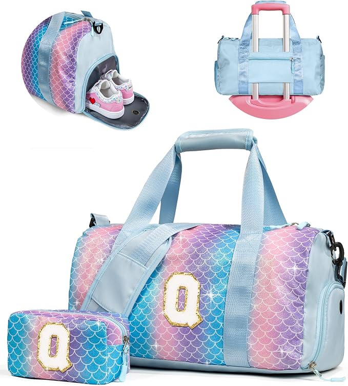 6 7 8 9 10 Year Old Girls Birthday Gift-Girl Gym Bag by Vogewood