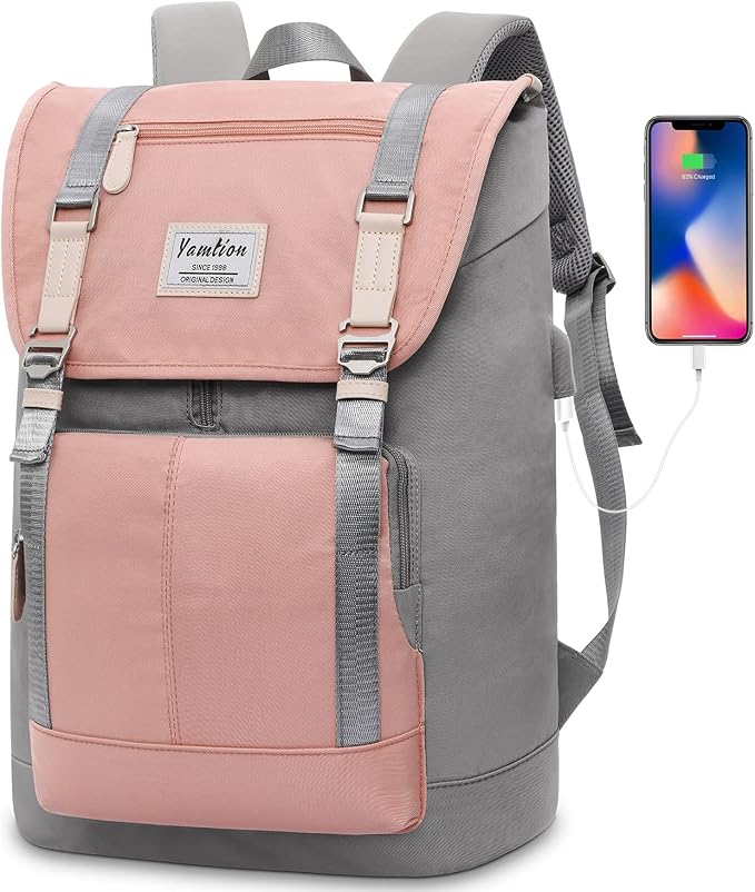 17 Inch Women Backpack School Bags by YAMTIONBAGS