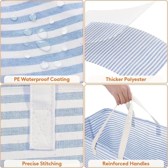 Lifewit 2 Pack Laundry Hamper Large Collapsible Laundry Baskets, Freestanding - Image 5