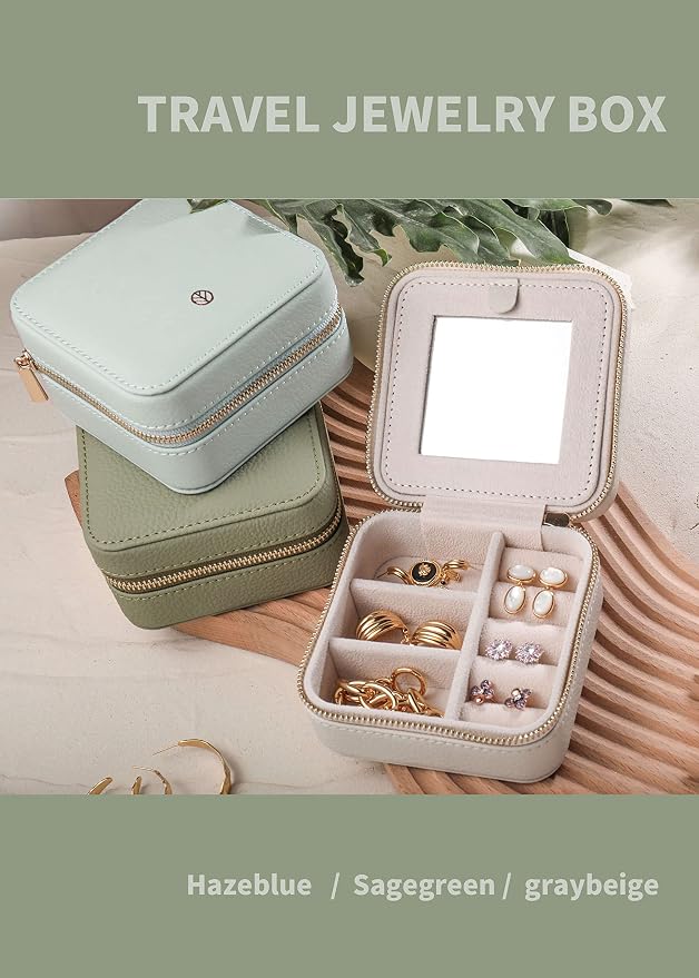S.Leaf Travel Jewelry Organizer Travel Jewelry Boxes - Image 4