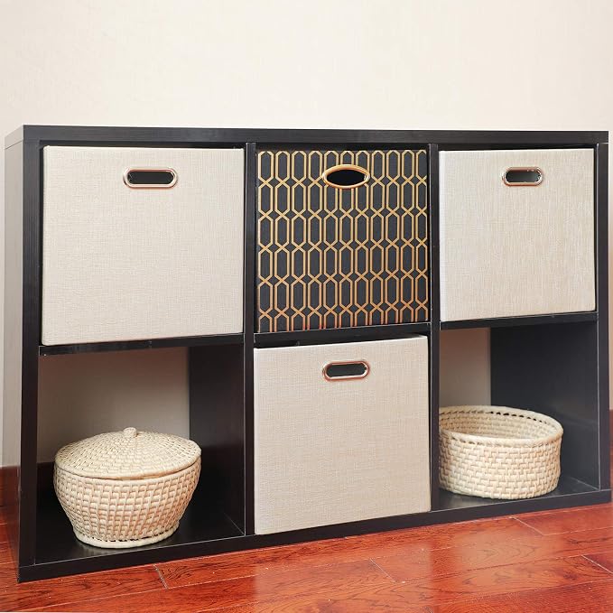 Foldable Storage Bins, 13×13 Storage Cubes Basket Containers - Image 7