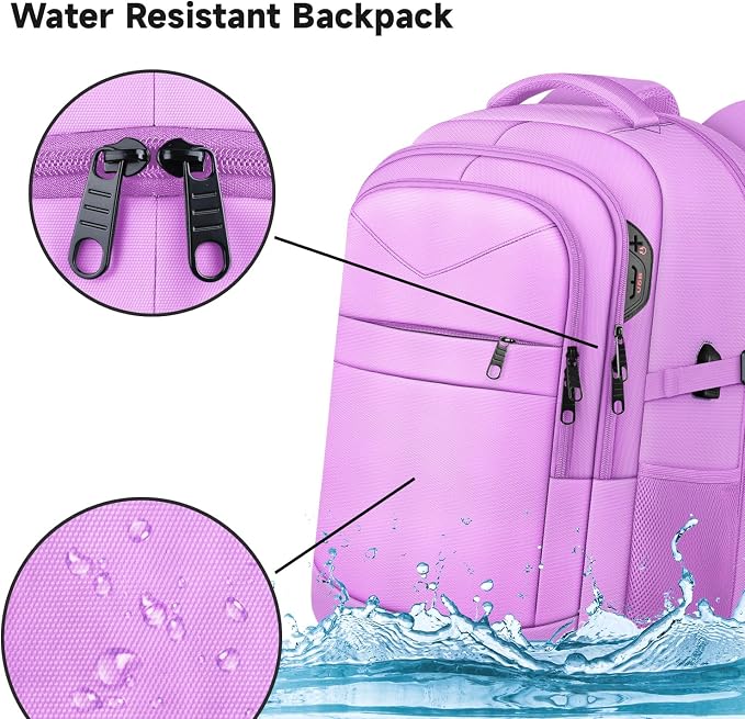 Lapsouno Large Laptop Backpack, Travel Laptop Backpack, 17.3 Inch Carry on - Image 5