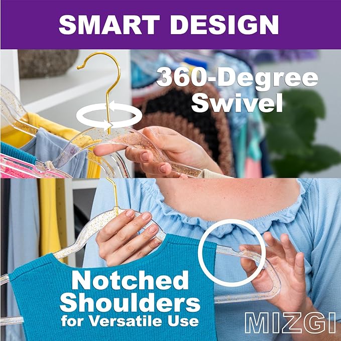 Premium Clear Invisible Acrylic Hangers, Crystal Plastic Hangers - Image 3