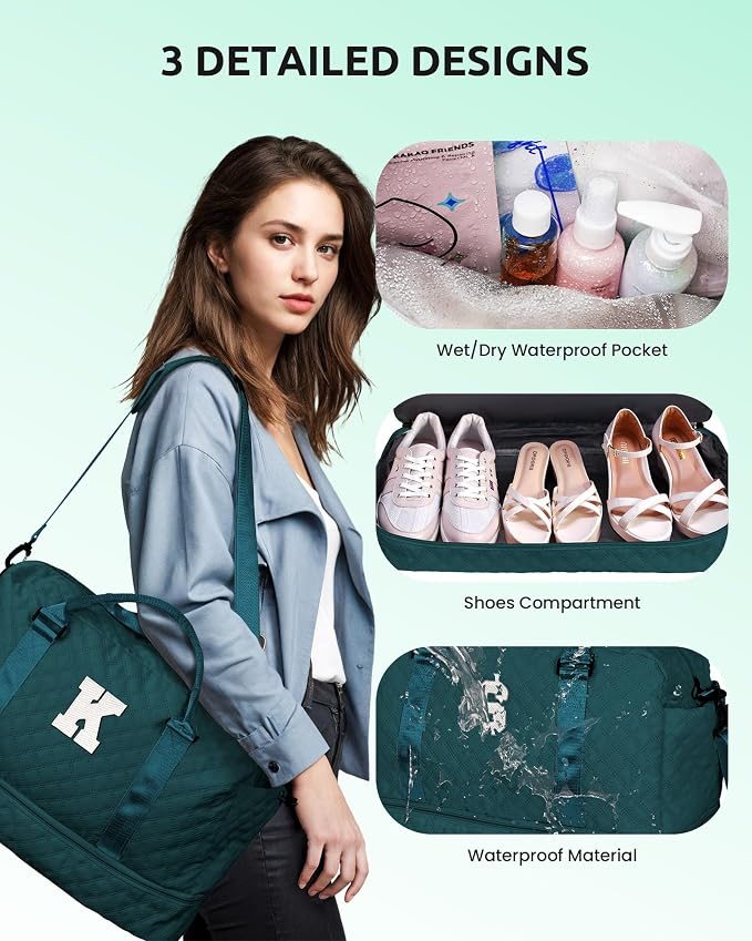 Womens Birthday Gift, Birthday Gift-Initial Travel Bag - Image 7