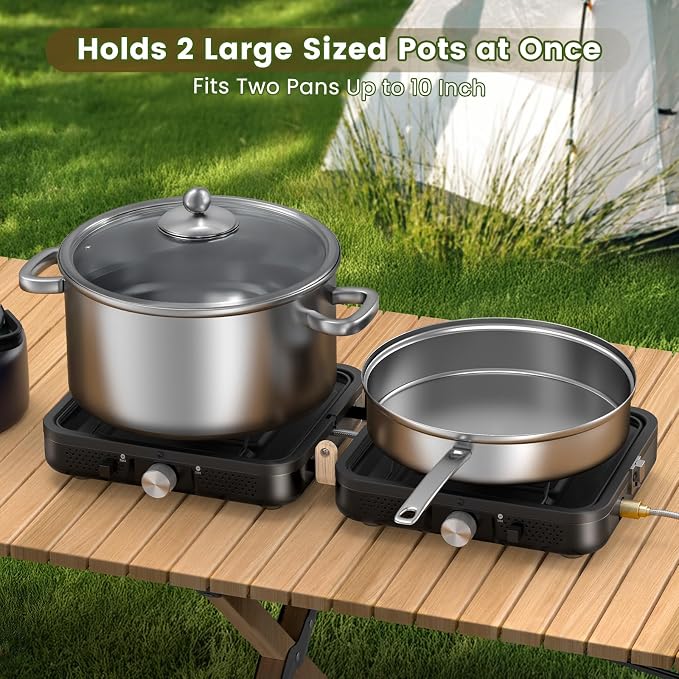 OGERY 2-Burner Foldable Camping Stove - Image 3