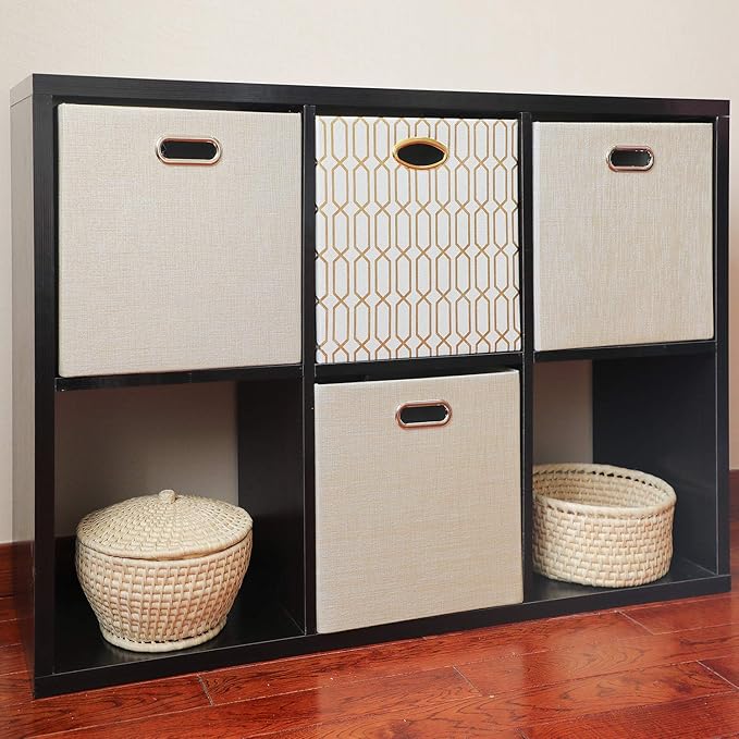 Posprica Storage Cube Basket Bins, 13×13 Foldable Storage Boxes - Image 4