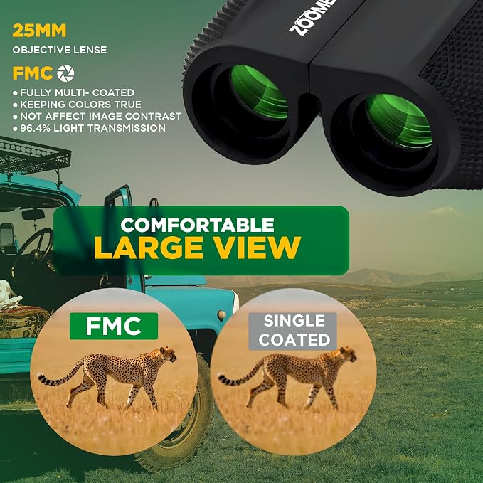 Compact Binoculars for Bird Watching 10x25, Binoculars for Kids and Adults - Image 3