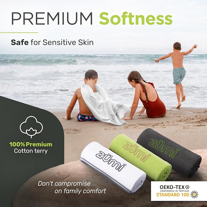 Zumi 100% Cotton Quick Dry Travel Towel - Image 6