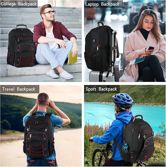 VECKUSON Large 18.4 Inch Laptop Backpack - Image 6