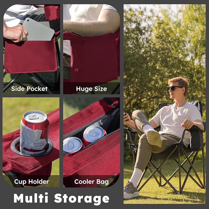 Oversized Camping Chairs 2 Pack - Image 5
