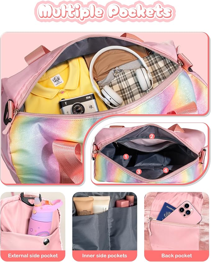 Gifts for 4 5 6 7 8 9 10 Year Old Girls-Girl Gym Bag - Image 5