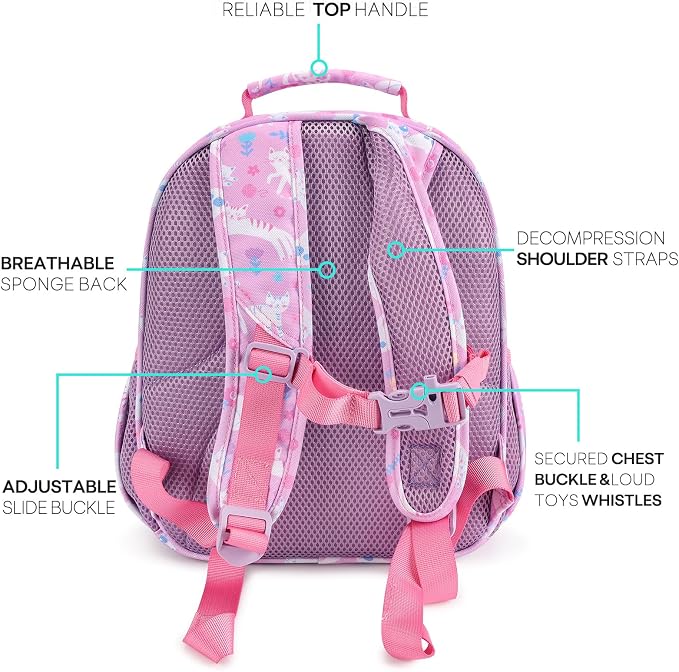 mibasies Girls Backpack 5-8: Lightweight Kids Backpacks - Image 4