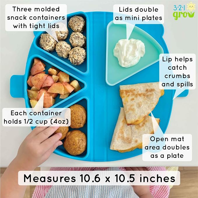 On-The-Go Snack Mat – Baby Silicone Travel Dining Placemat – Portable Silicone - Image 3