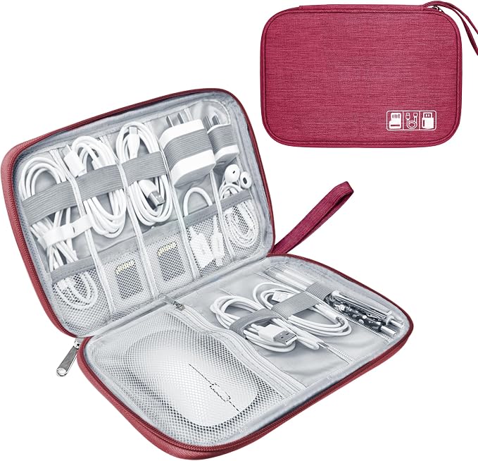 Electronics Travel Organizer, Portable Waterproof Electronic Travel Storage Bag by Lcsmaokin