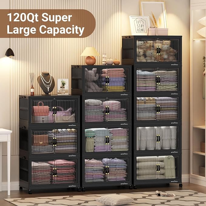 BROVIEW 360Qt Stackable Storage Bins - Image 5