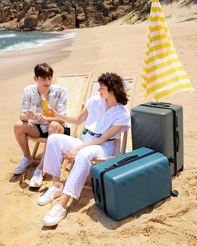 Trunk Luggage 24 Inch, Medium Checked Luggage - Image 8