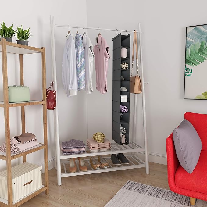 MAX Houser 10-Shelf Hanging Shoe Shelf Organizer, Hanging Shoe Storage - Image 7