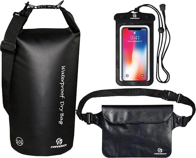 Freegrace Waterproof Dry Bags Set Of 3 Dry Bag by Freegrace