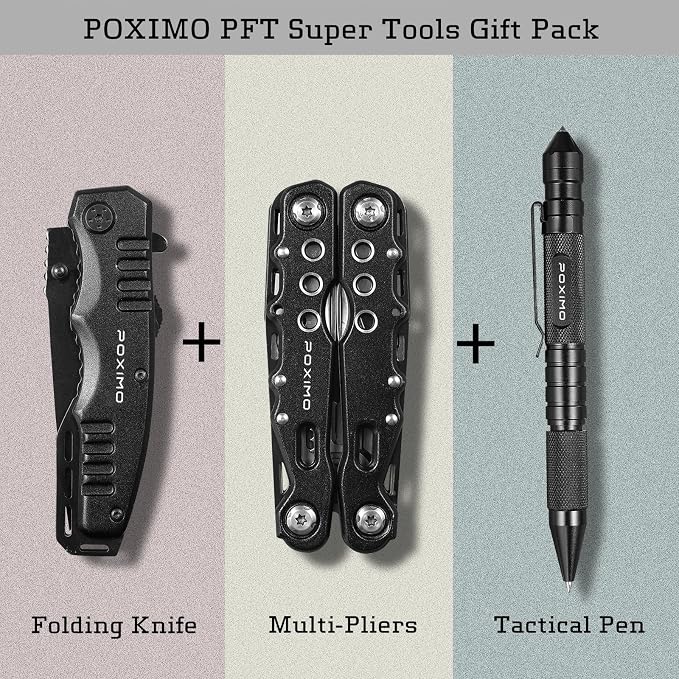 Multitool Gift Set for Men Dad Him, 3-in-1 EDC Survival Kit - Image 4