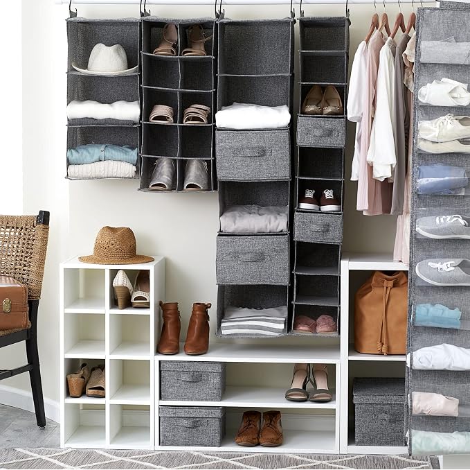 Household Essentials 3 Shelf Hanging Closet Organizer, Hanging Shelf - Image 8