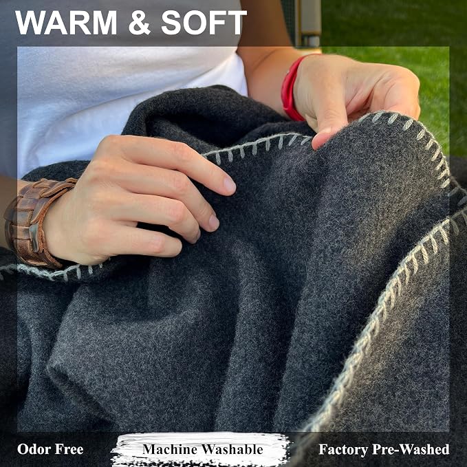 EKTOS 100% Virgin Wool Blanket, Survival and Bushcraft - Image 2