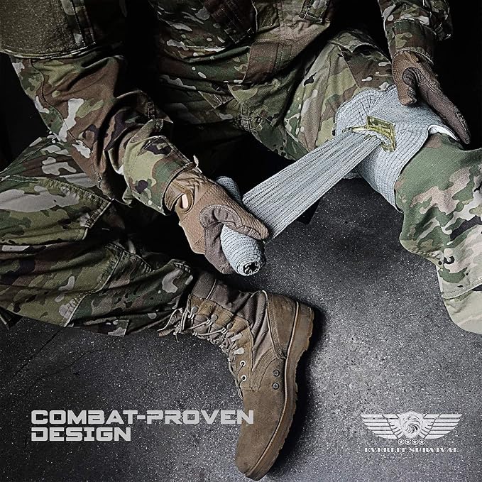 EVERLIT Emergency Trauma Kit, CAT GEN-7 Tourniquet 36" Splint, Military Combat - Image 7