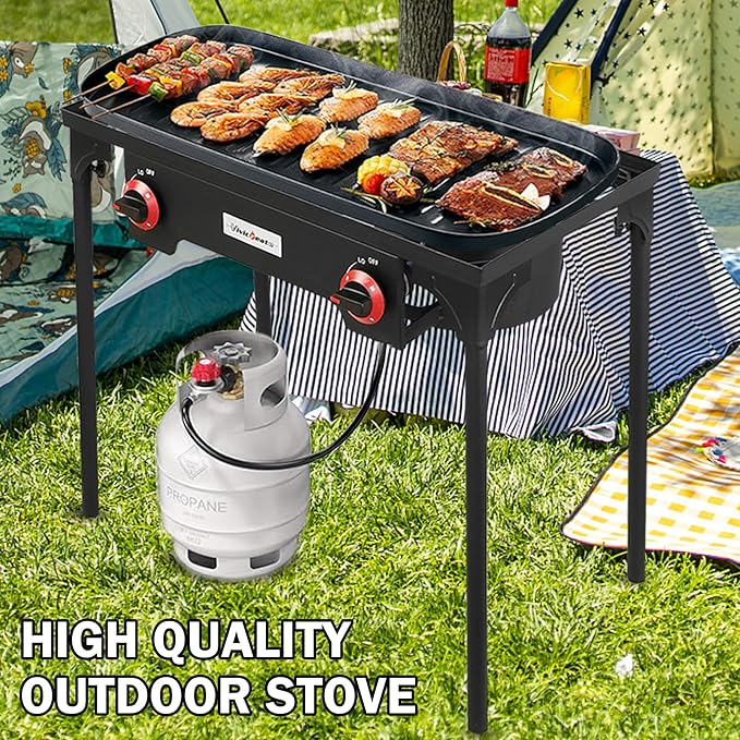 Vivicreate High Pressure Propane Gas Regulator 20 PSIG Outdoor Camping BBQ - Image 5