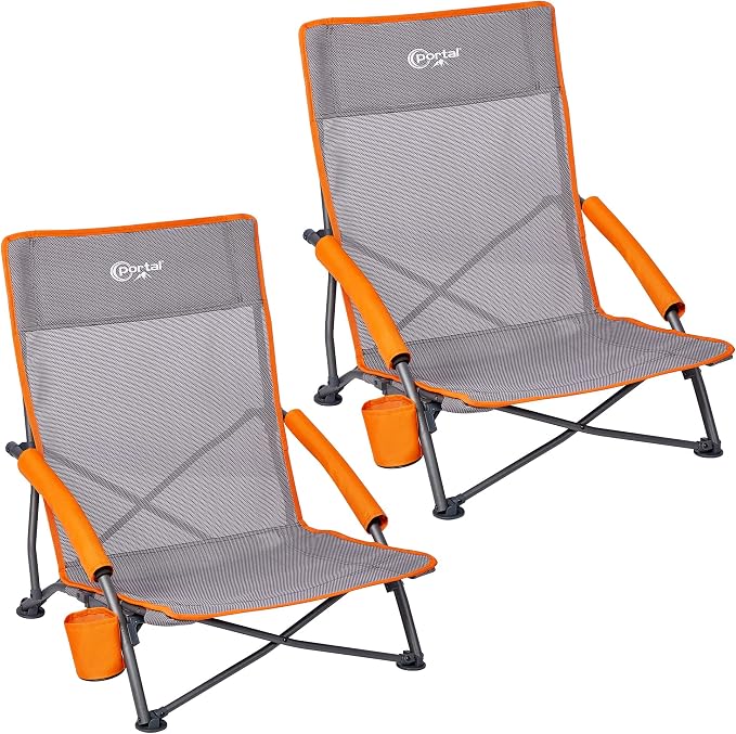 PORTAL Beach Chairs for Adults Camping Low Lightweight Portable Chair by PORTAL