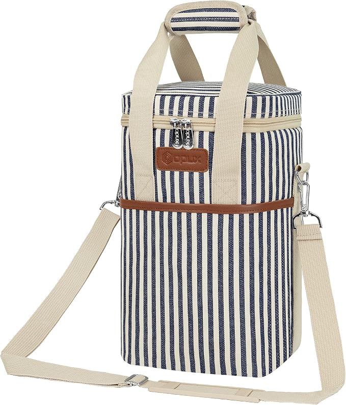 Opux 4 Bottle Insulated Wine Cooler Bag - Image 9